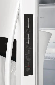 Frigidaire FRSS2323AW 22.3 Cu. Ft. Side by Side Refrigerator - White, Energy Efficient, Standard Depth (33