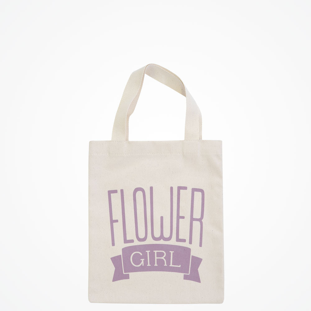 Lavender Flower Girl Tote Bag for Weddings, Bridal Showers & Special Occasions – Elegant & Durable Handbag for Kids & Toddlers
