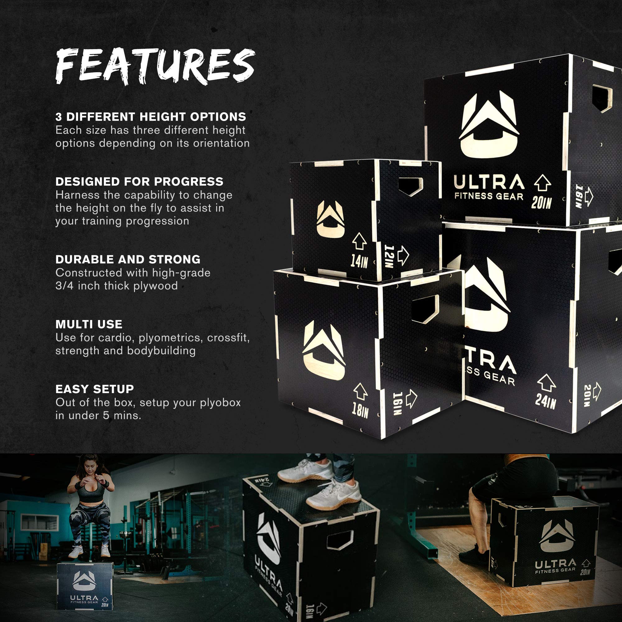 Premium Wooden Plyo Box for Jump Training - 31