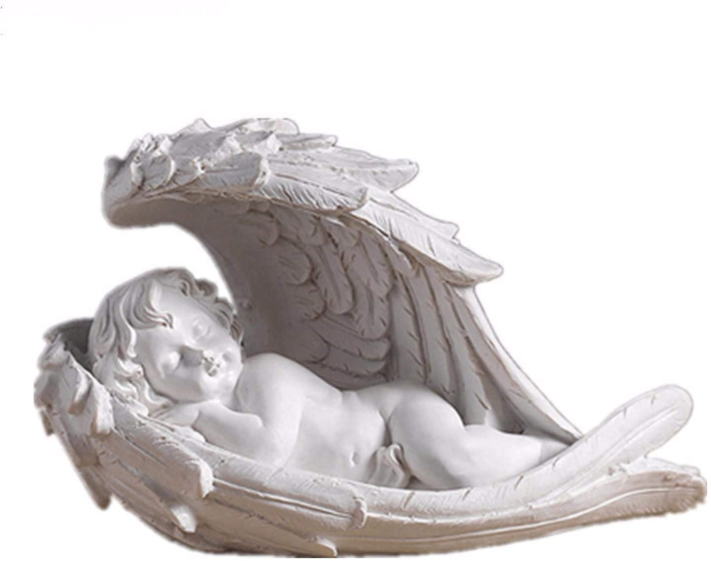 Nordic Resin Angel Girl Figurine - Modern Abstract Sculpture for Home & Office Decor, Garden Ornament, Shelf Display, Art Gift for Family & Friends - Perfect for Living Room, Bedroom, or Fairy Garden Decoration