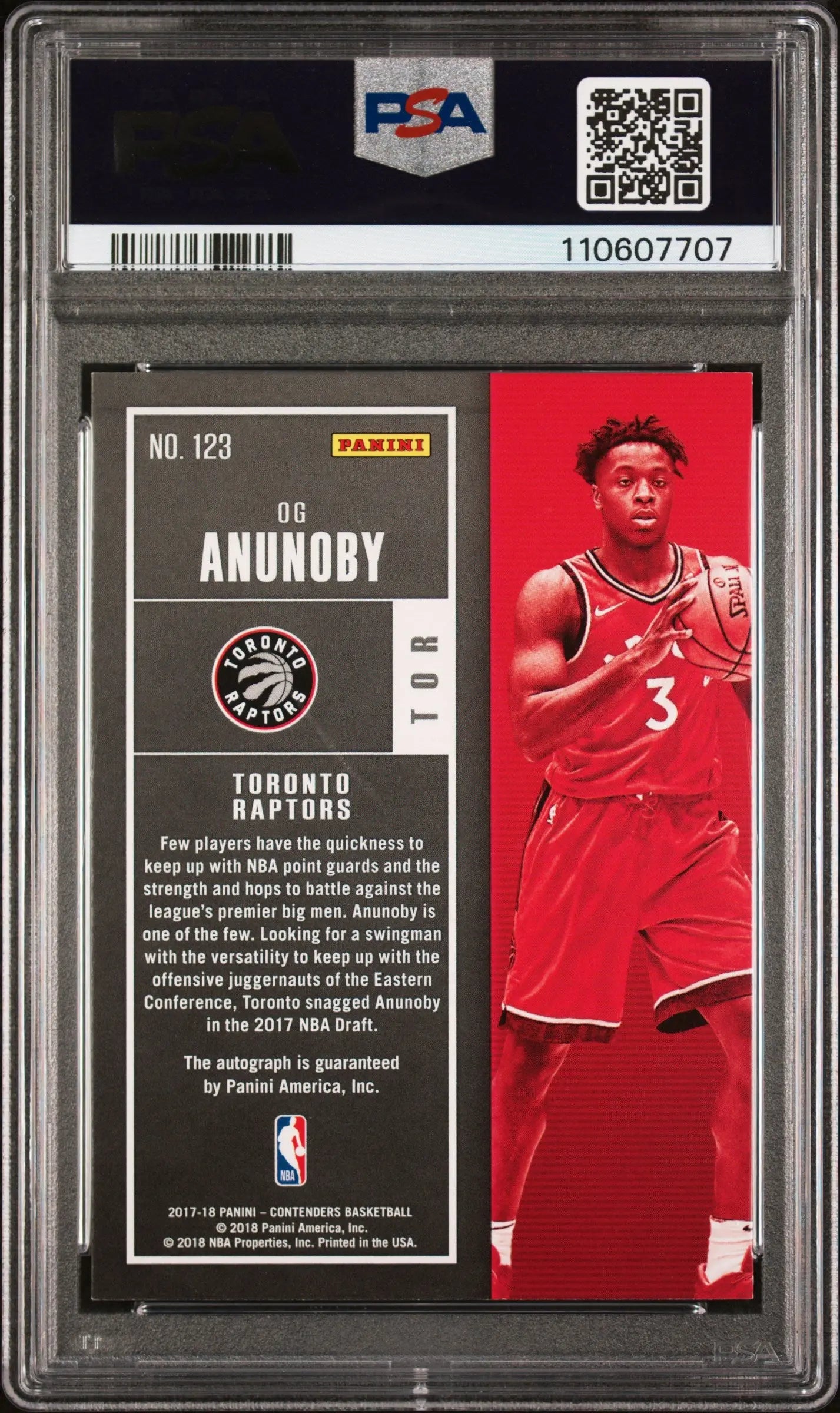 2017 Panini Contenders OG Anunoby Rookie Card Vertical Auto Playoff Ticket Autograph PSA 9 /65 - Basketball Collectibles for Fans & Investors