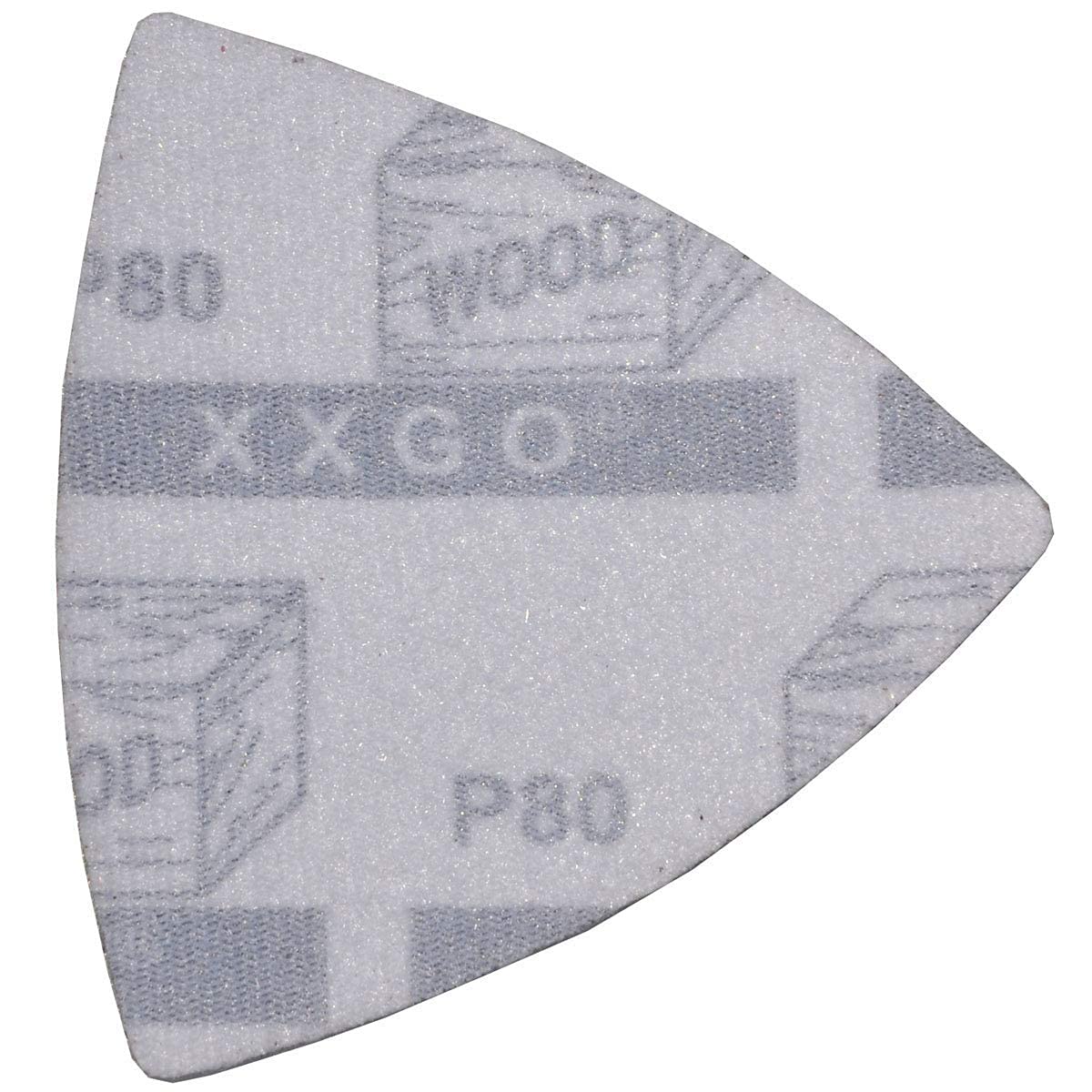 XXGO 180-Piece 3-1/8 Inch (80mm) Triangular Oscillating Multi-Tool Sanding Pad Kit - 60 Pcs Each of 80, 120 & 240 Grit Sandpaper | XGM0308 | Perfect for Woodworking, Drywall Sanding & DIY Home Renovation Projects
