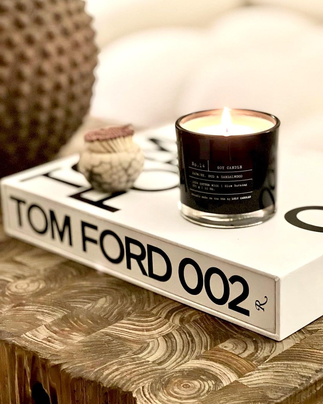 Luxury Tobacco Spice & Vanilla Scented Soy Candle | Hand-Poured in USA | Strong Fragrance & Long-Lasting 9oz Jar Candle for Home, Office, Spa & Romantic Ambiance
