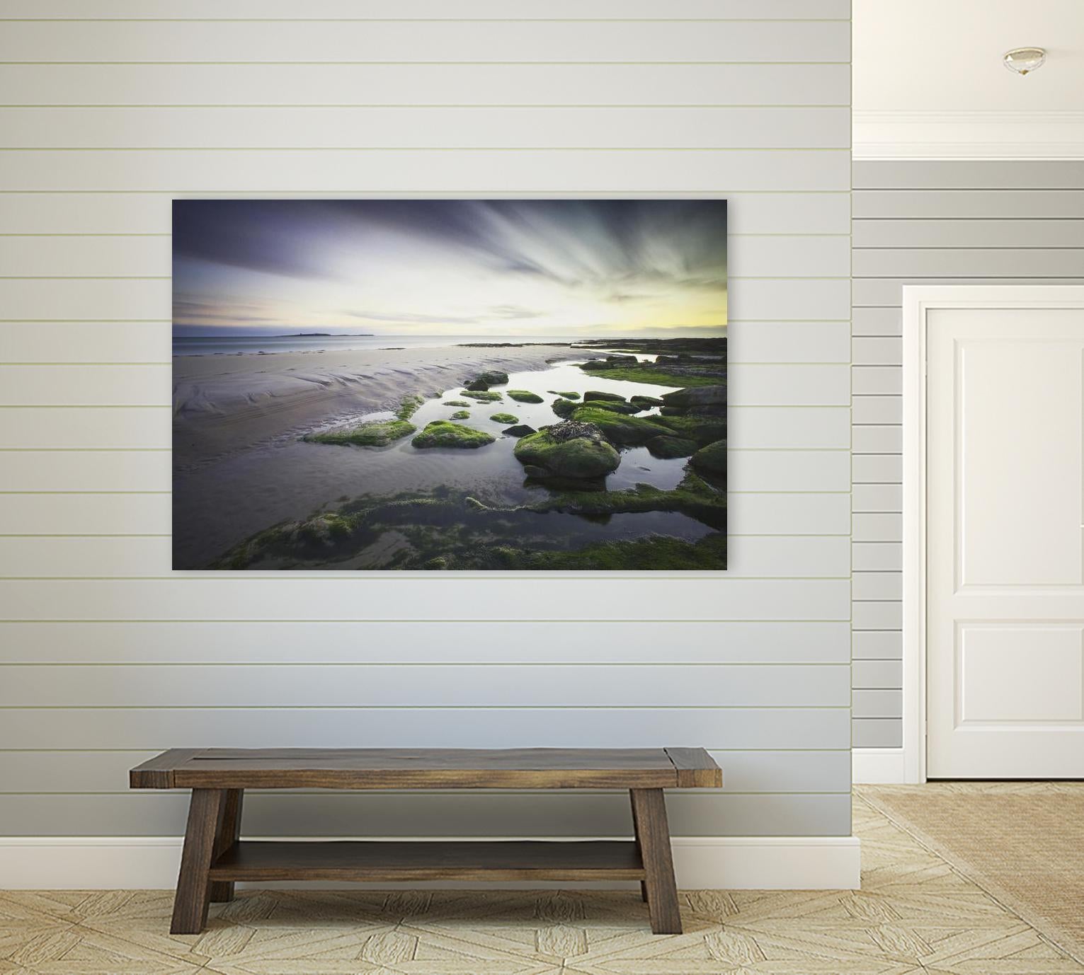 Cooper Dawn Over Seahouses Beach - Stunning Coastal Wall Art for Home & Office Decor | Perfect for Living Rooms, Bedrooms & Beach House Interiors