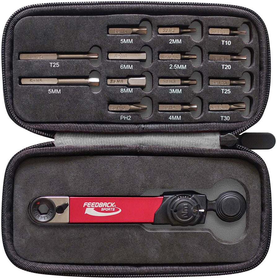 Feedback Sports Range Torque + Ratchet Wrench Set - Precision Bike Repair Tool Kit for Cycling Maintenance - Perfect for Home Mechanics & Professional Bike Shops