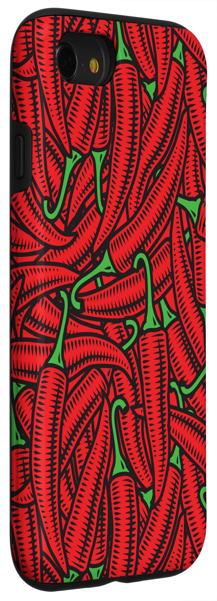iPhone SE (2020)/7/8 Red Chili Peppers Hot Sauce Lovers Case - Durable Protective Cover for Apple iPhone SE 2nd Gen/7/8 - Perfect Gift for Spicy Food Enthusiasts & Music Fans
