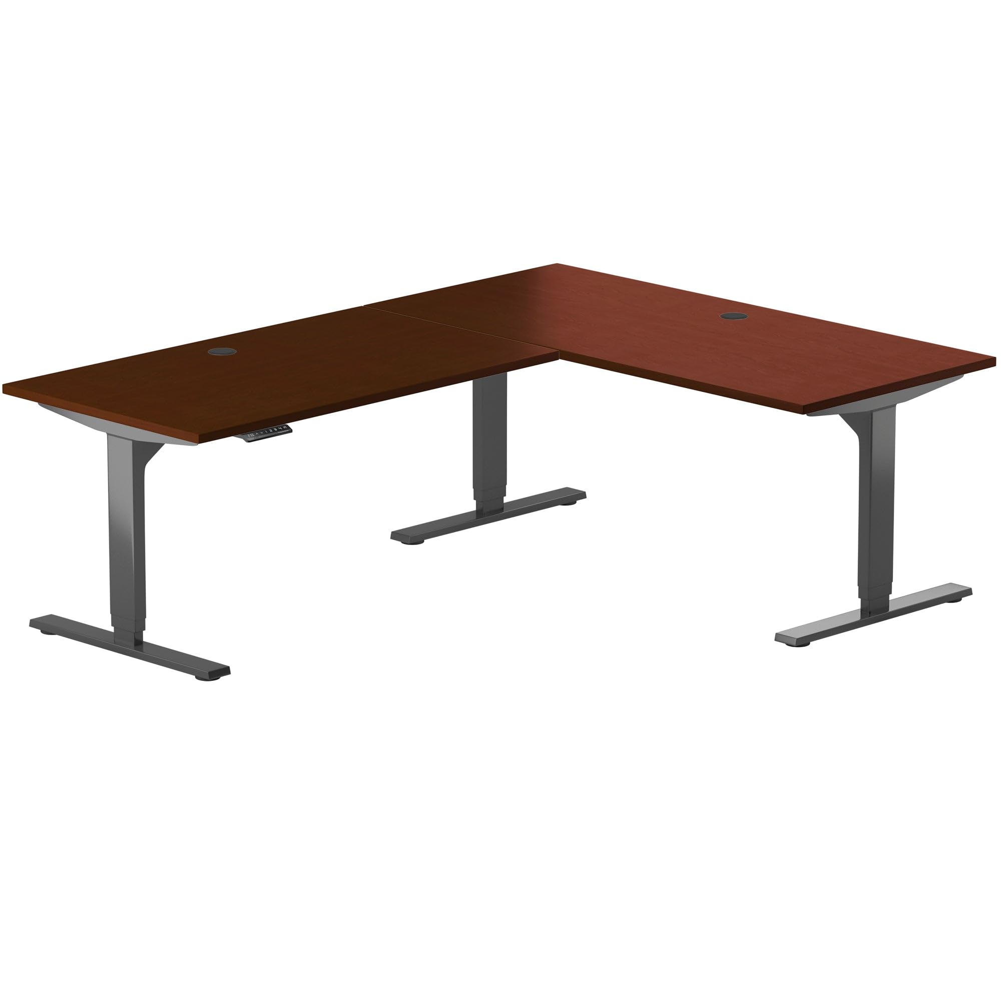 Electric Height Adjustable L-Shaped Standing Desk 78