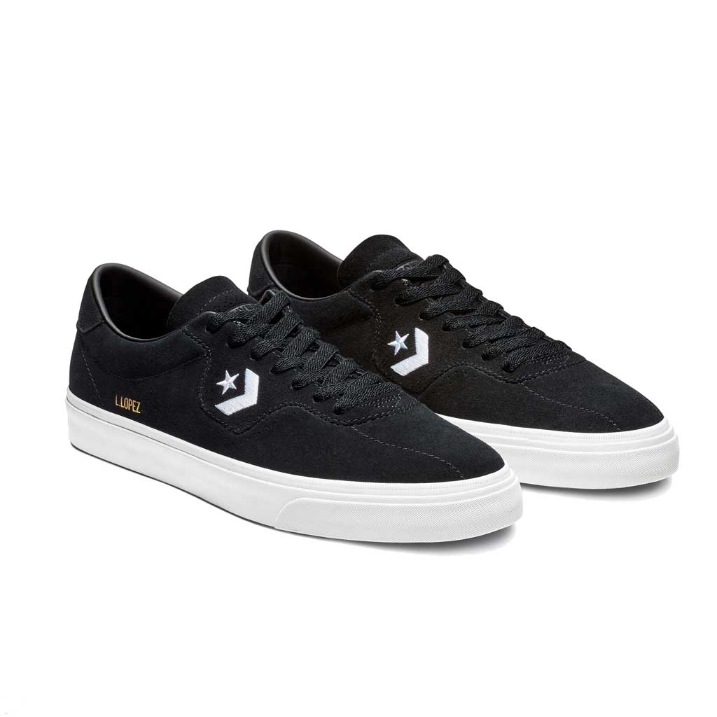 Converse Louie Lopez Pro Ox Skate Shoes for Men - Black/White High-Top Sneakers for Skateboarding & Streetwear Fashion