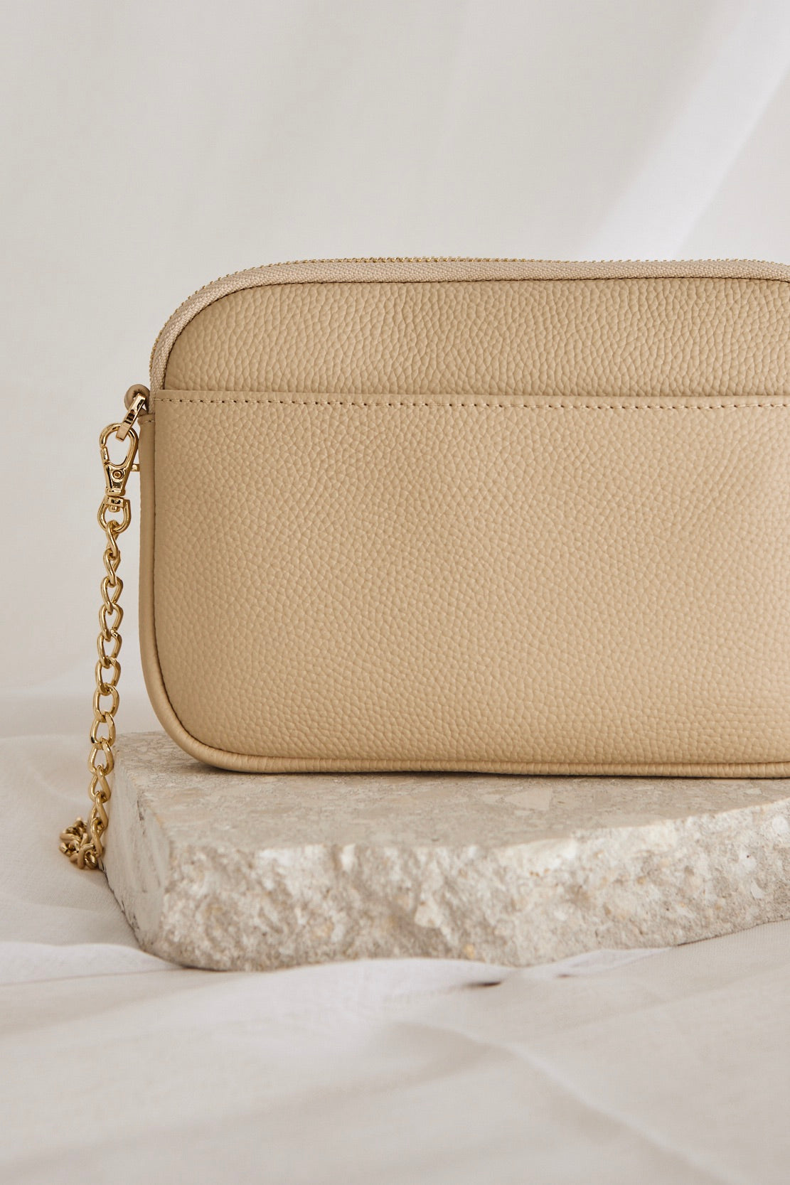 Florence Shell Leather Single Pouch Bag - Women's Elegant Crossbody Purse for Everyday Use, Travel & Date Night
