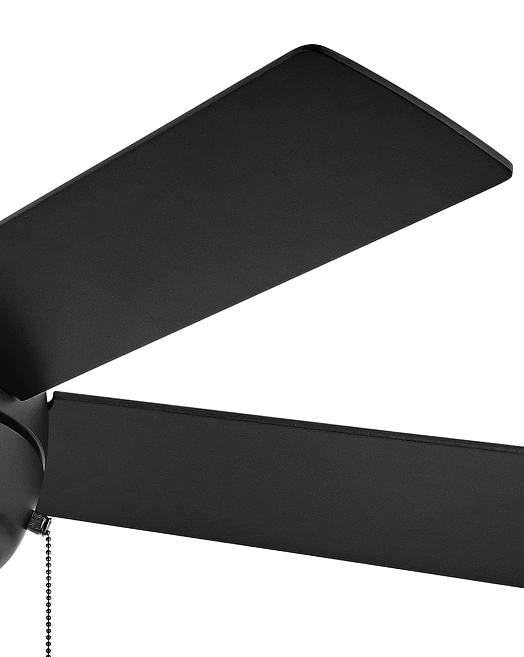 Hinkley Croft 42 Inch Indoor Ceiling Fan with Light Kit - Pull Chain Control, Reversible Wooden Blades, Integrated LED Light Fixture - Matte Black Finish for Bedroom, Living Room and Office