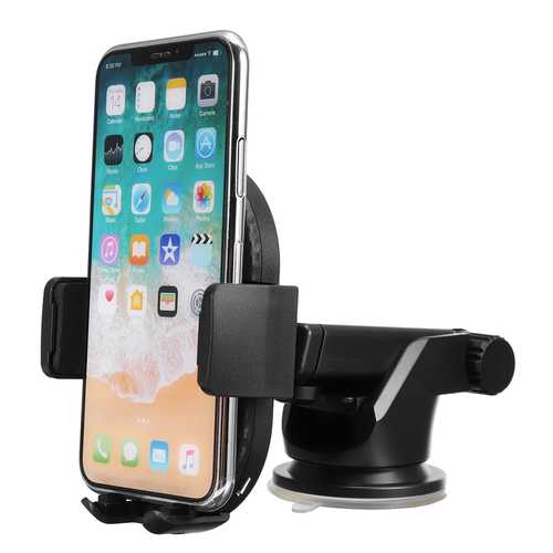 Bakeey Qi Wireless Car Charger Mount Holder for Samsung Galaxy Note 8 - Fast Charging Phone Stand for iPhone, Android Devices - Perfect for Commuting & Road Trips