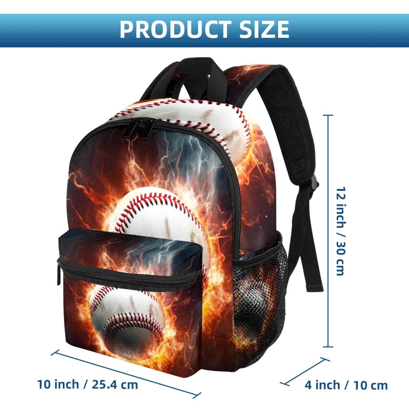 Best Travel Backpacks for Women & Men - Durable Baseball Design Fire & Water Resistant Backpack - Perfect for Hiking, Camping & Daily Commute