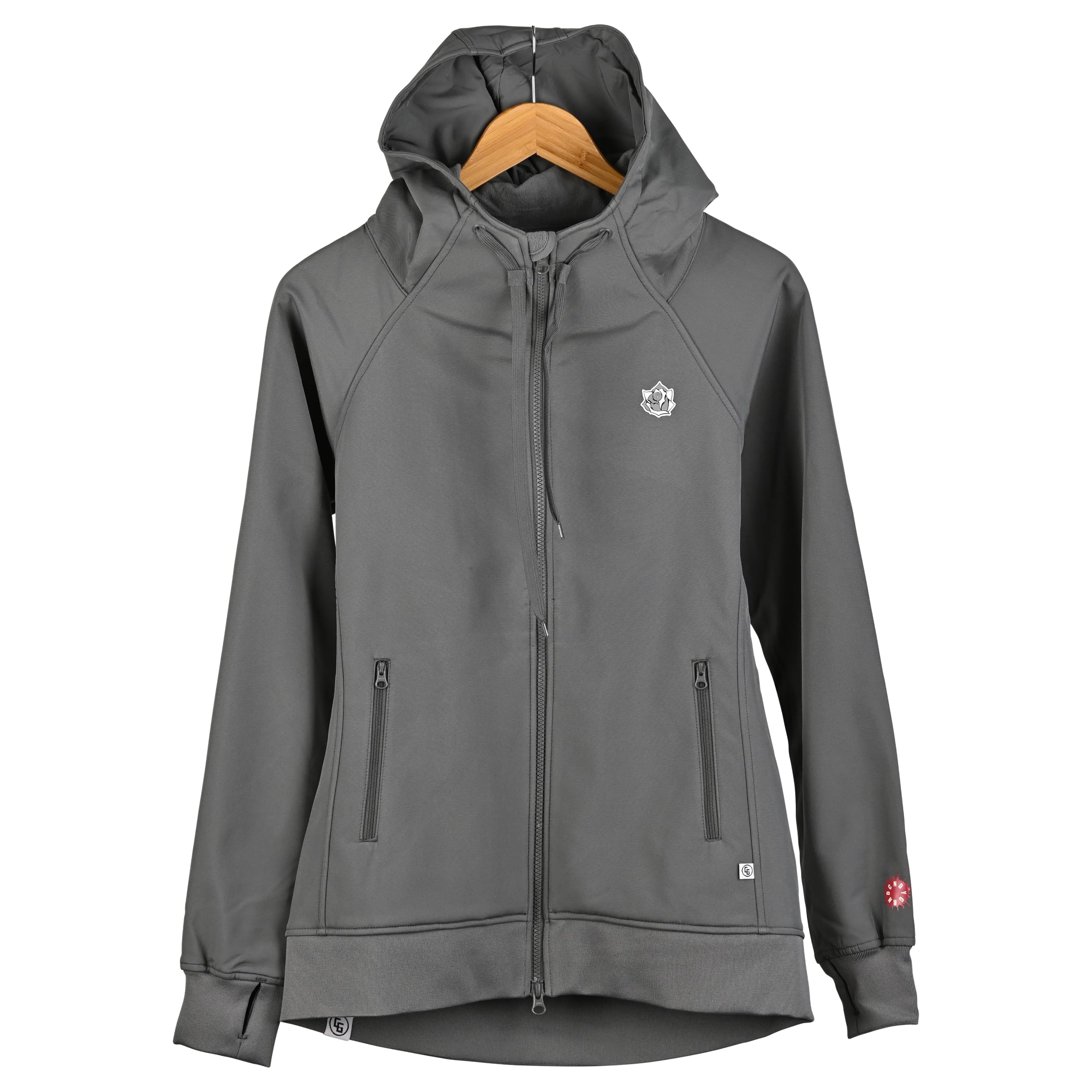 Women's Lightweight Tech Zip Hoodie - Breathable & Comfortable Fleece Jacket for Running, Hiking & Outdoor Activities