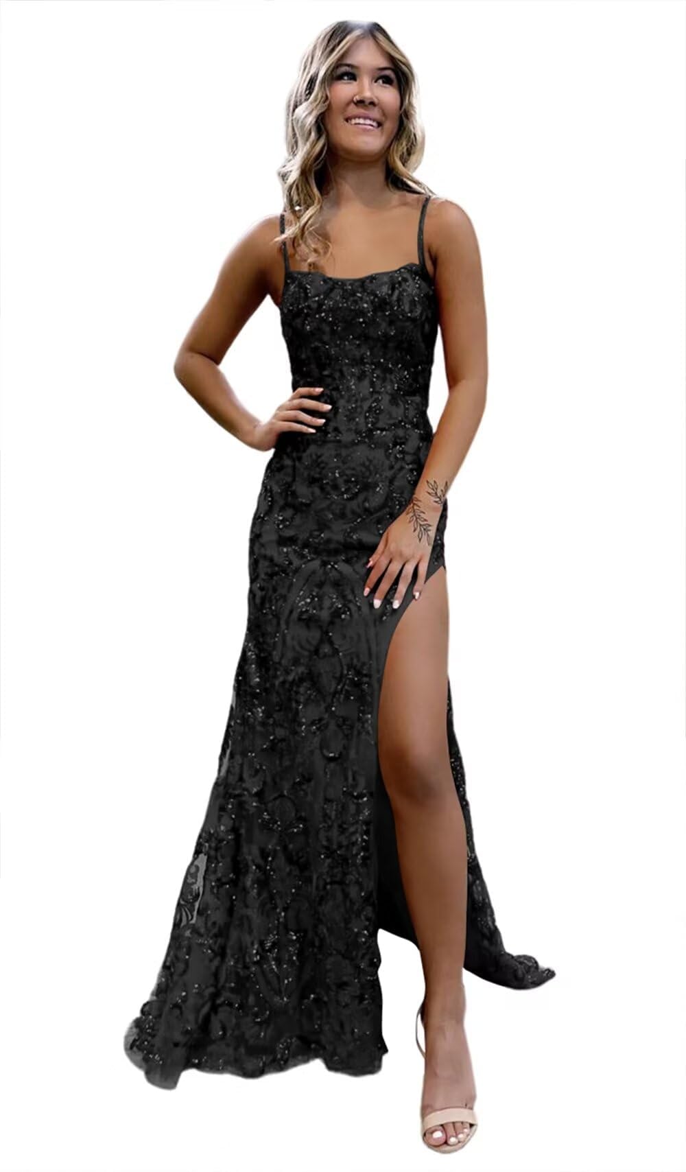 JAEDEN 2025 Off Shoulder Prom Dress - Elegant Lace & Tulle Formal Evening Gown for Homecoming, Ball, Wedding | Long Sleeve Floor-Length Gown for Prom Night, Quinceañera, Special Occasions