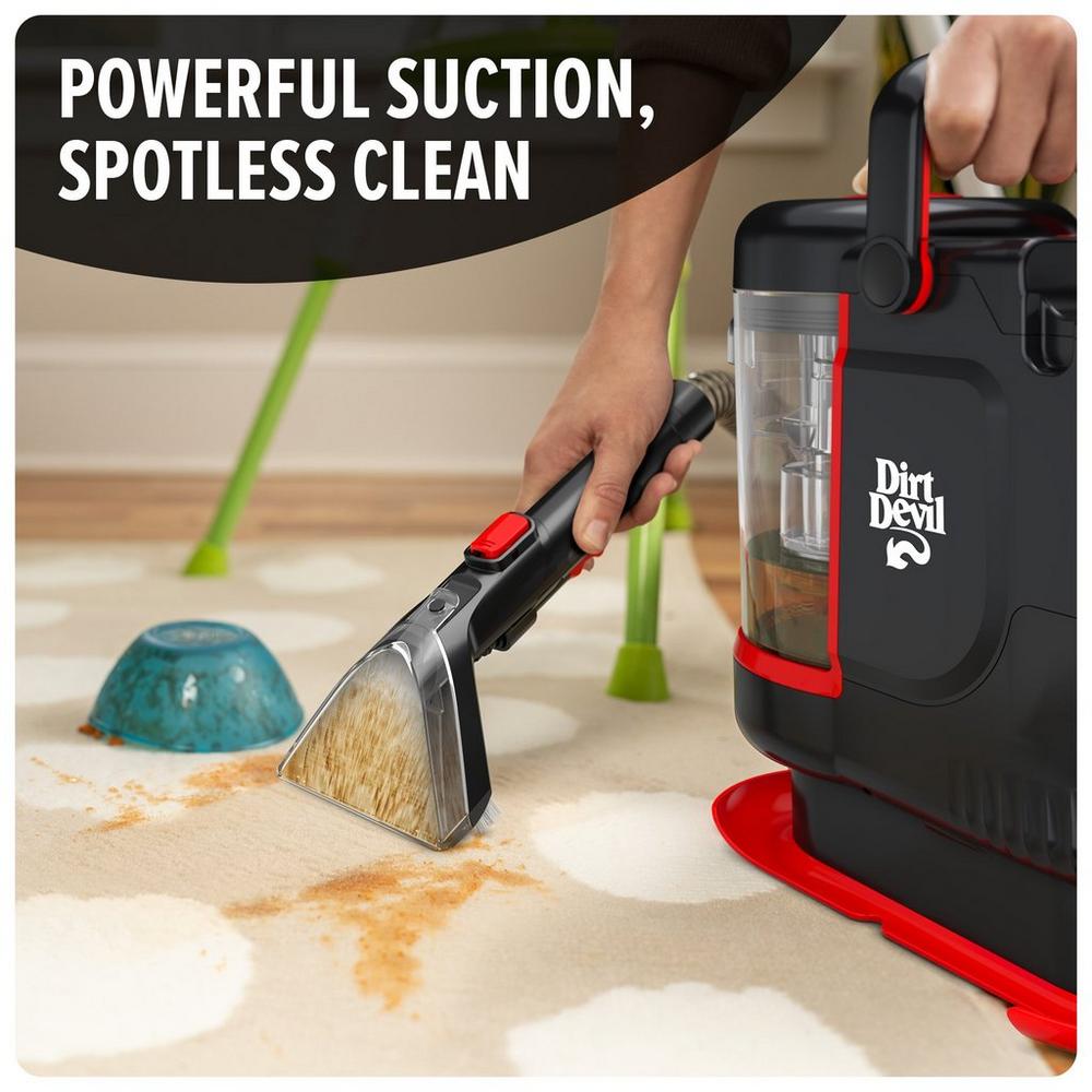Portable Carpet Spot Cleaner with 64 oz Pet Stain Remover Solution - Ideal for Pet Owners, Home & Car Upholstery Cleaning