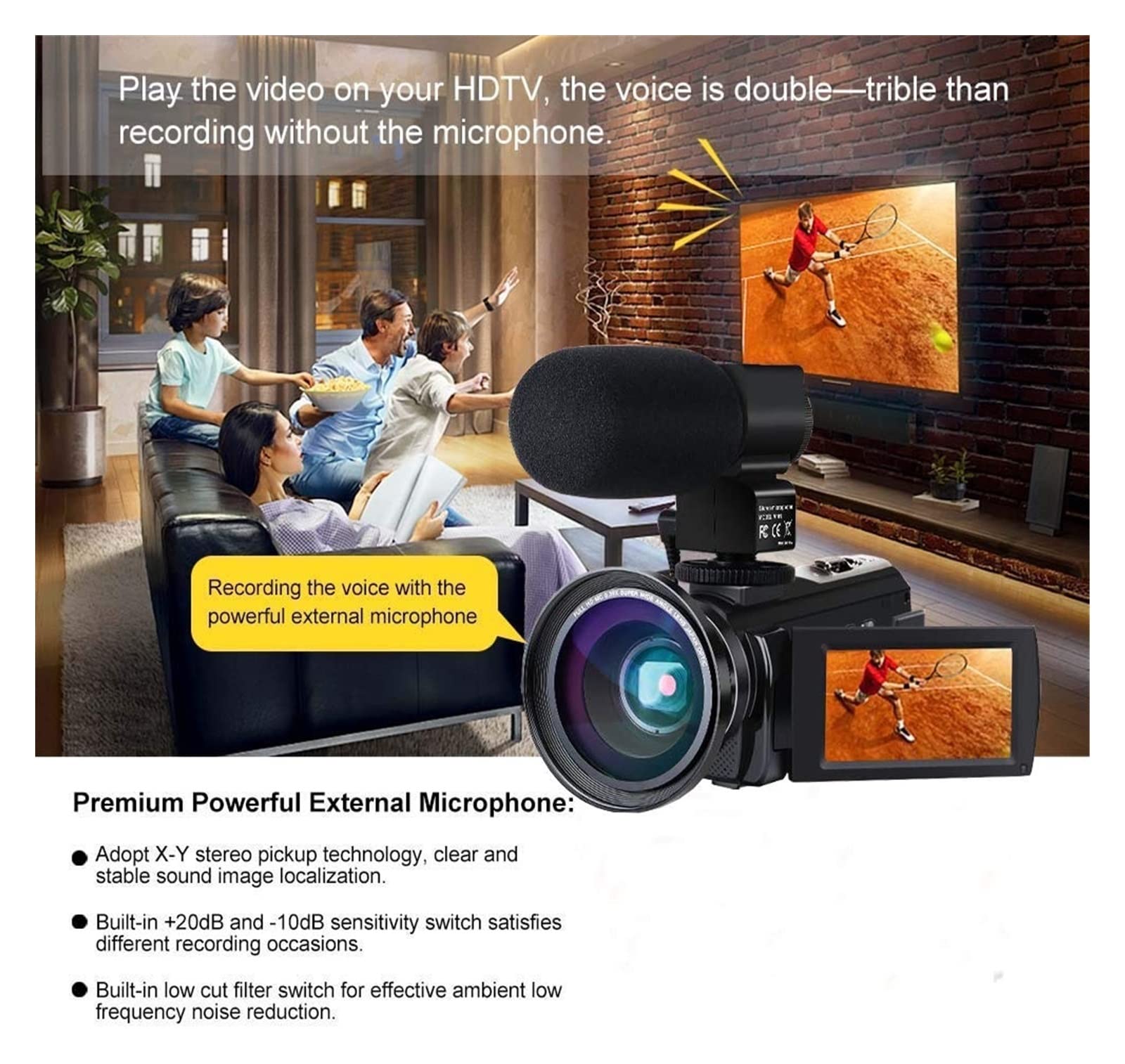 BODORME 4K Digital Video Camera - 48MP HD Webcam with 32GB SD Card, 2-Pack for Vlogging, Time-Lapse Photography & Live Streaming (Blue) - Perfect for YouTube, TikTok & Home Security Monitoring