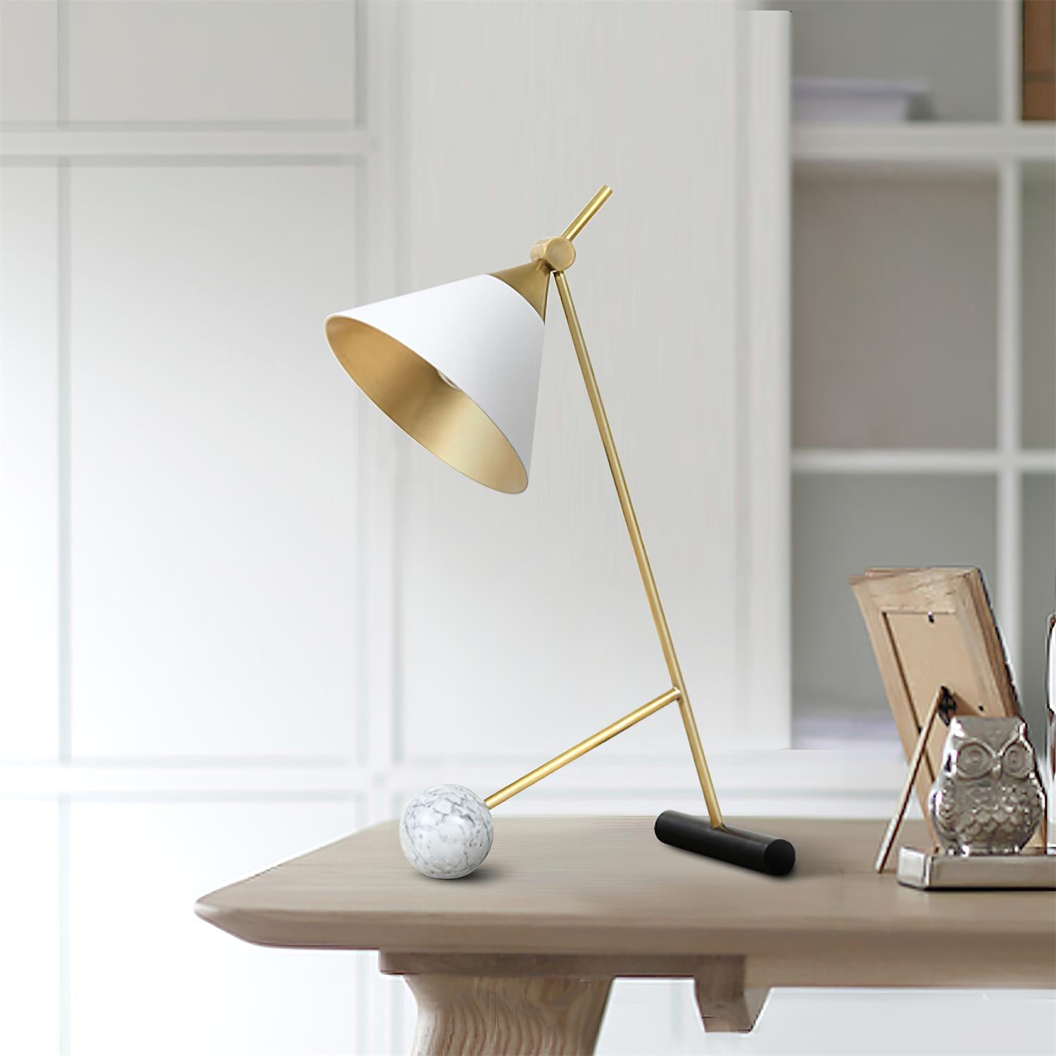 Cleo Table Lamp - Modern LED Desk Light for Home Office, Bedroom & Living Room | Energy-Efficient & Stylish Lighting Solution