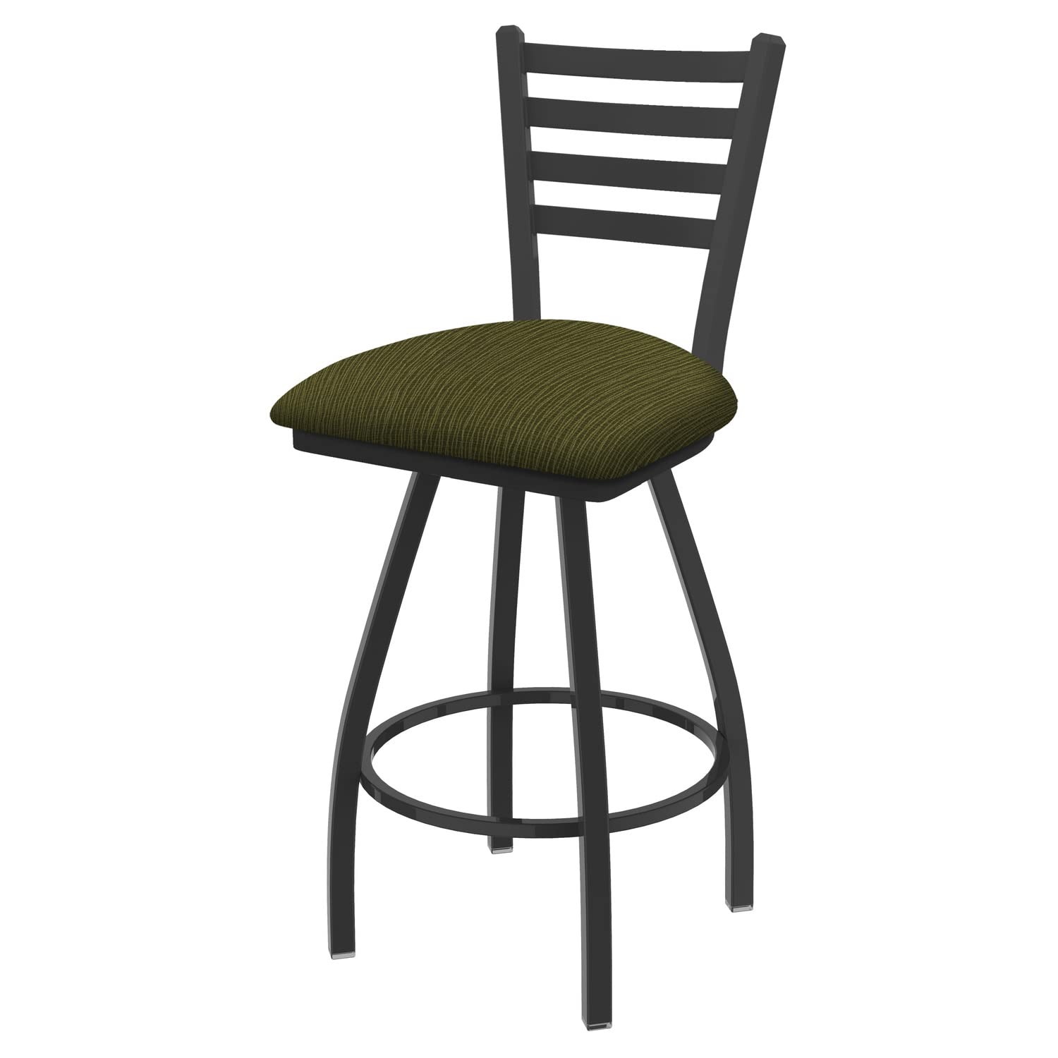 Holland Bar Stool Co. 410 Jackie Swivel Bar Stool - 36 Inch Height Adjustable Counter Stool with Graph Parrot Fabric - Perfect for Kitchen Islands, Home Bars & Dining Areas