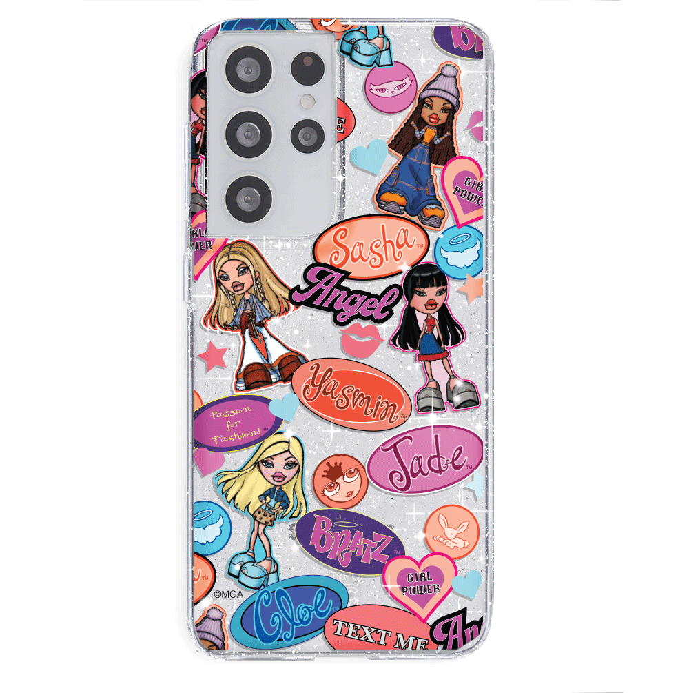 Bratz Glitter Phone Case for Samsung Galaxy - Trendy Protective Cover for Girls, Teens & Bratz Fans | Perfect for School, Parties & Everyday Use