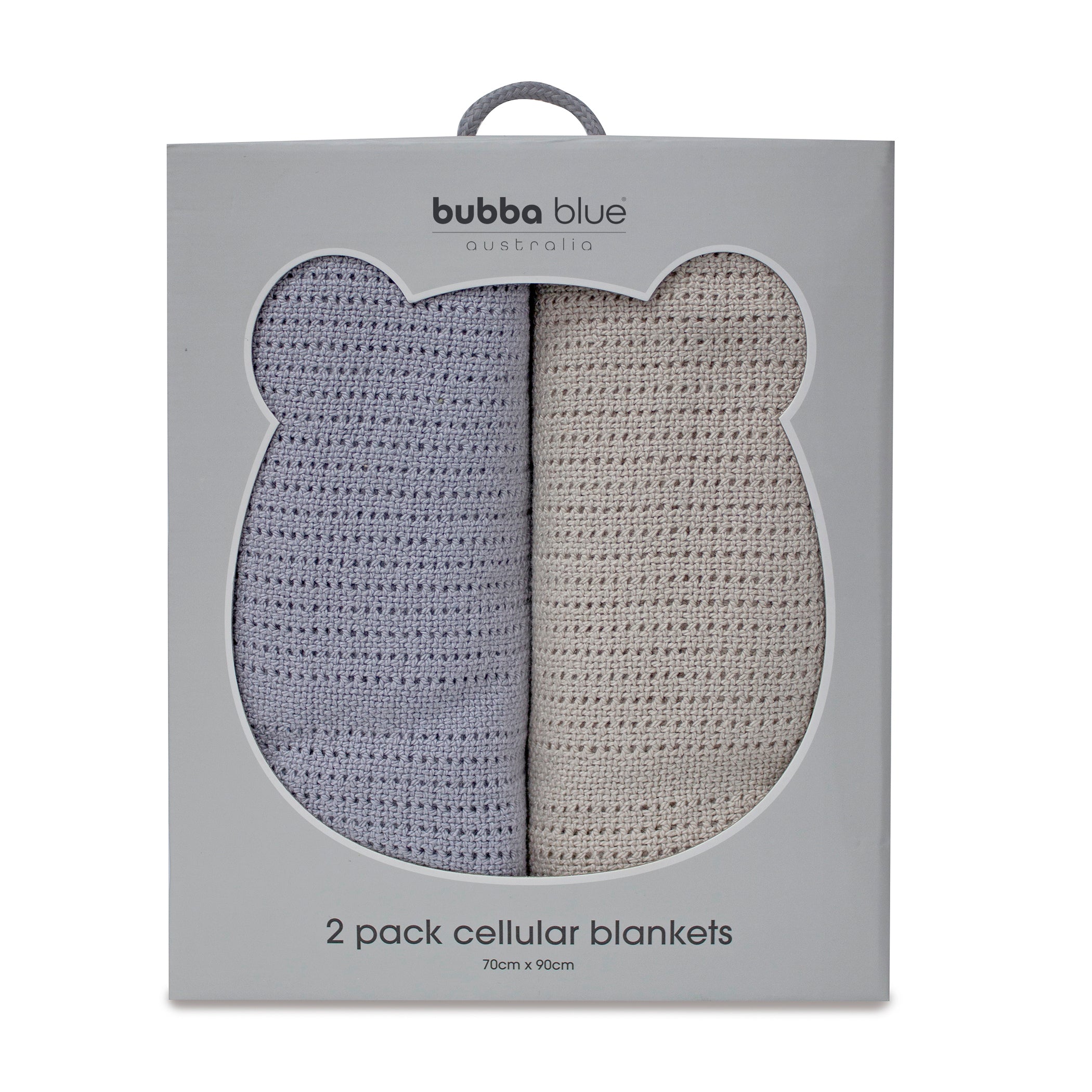 Nordic 2-Pack Soft Cellular Blanket - Breathable Baby Blanket Set in Grey & Sand Colors | Perfect for Nursery, Stroller, and Swaddling