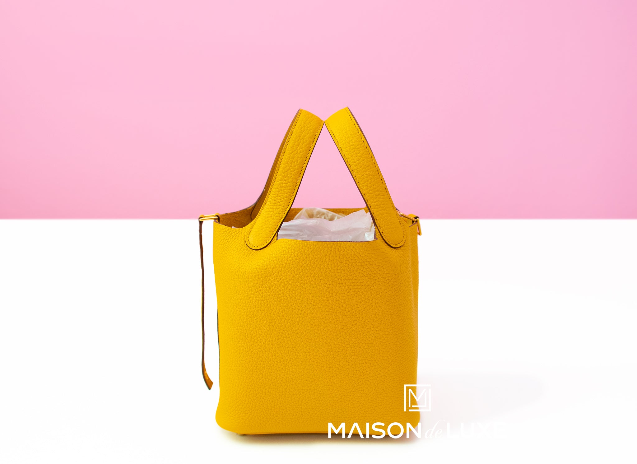 Hermes Picotin Lock 18 Handbag in Jaune Ambre - Luxury Leather Tote Bag for Women, Perfect for Everyday Use, Shopping & Travel