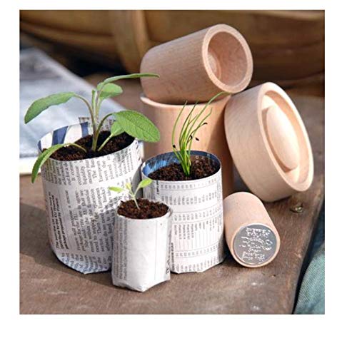 Burgon & Ball Paper Pot Maker - Eco-Friendly Biodegradable Seed Starter Pots for Gardening & Planting | Perfect for Indoor Herb Gardens, Seedlings & DIY Planters