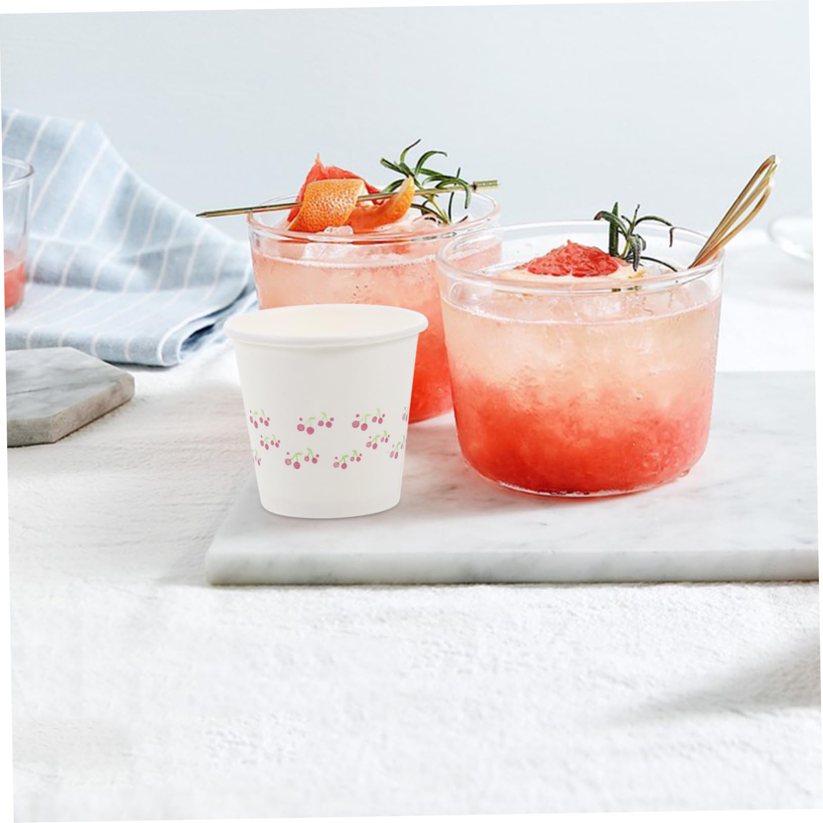 VILLFUL 50ml Mini Disposable Paper Cups - 100 Pack for Juice, Water & Snacks Sampling | Perfect for Parties, Offices, Gatherings & Tasting Events | Eco-Friendly Small Cups for Beverage Tasting, Food Sampling & Catering