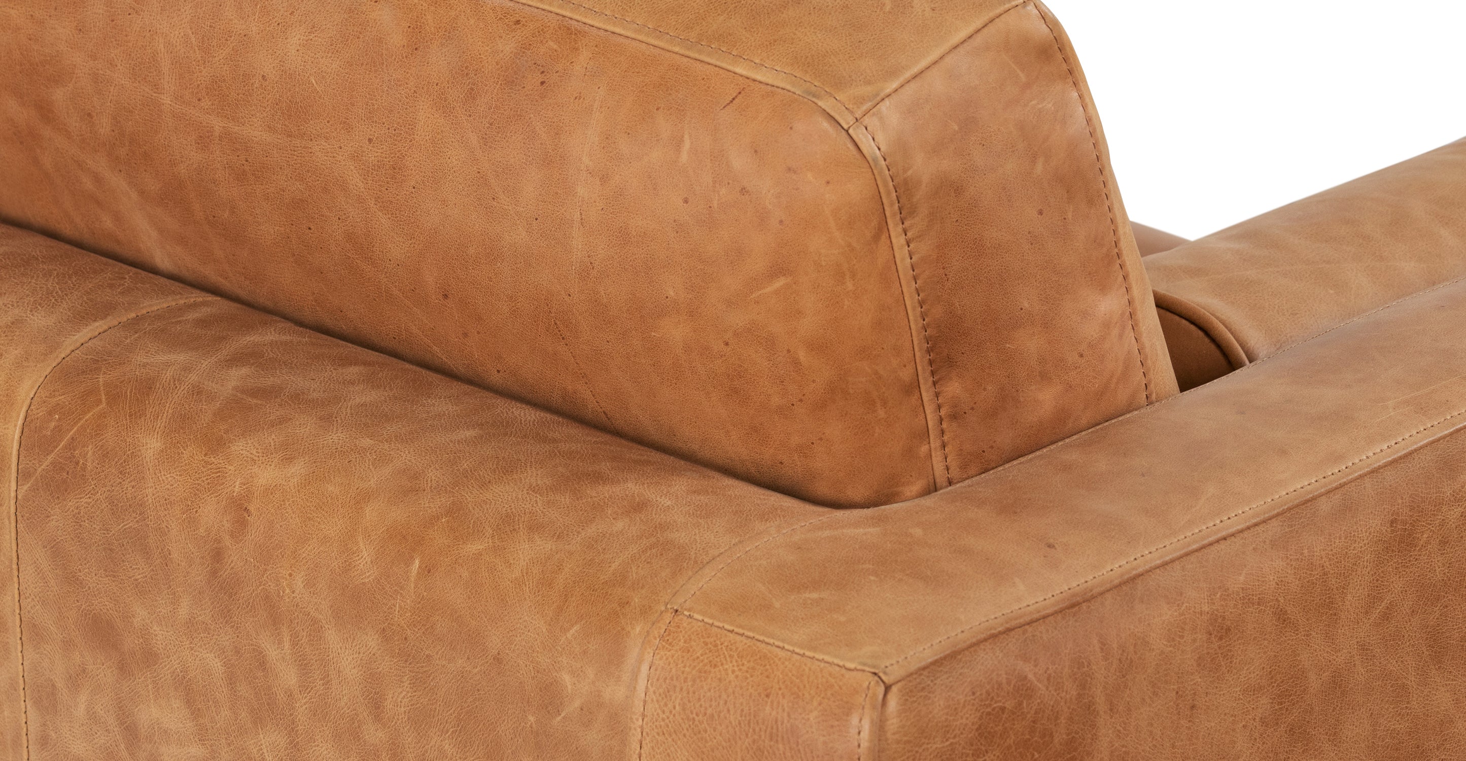 Premium Napa Leather Sofa - Modern Luxury Living Room Furniture for Home & Office - Perfect for Relaxing, Entertaining & Stylish Decor