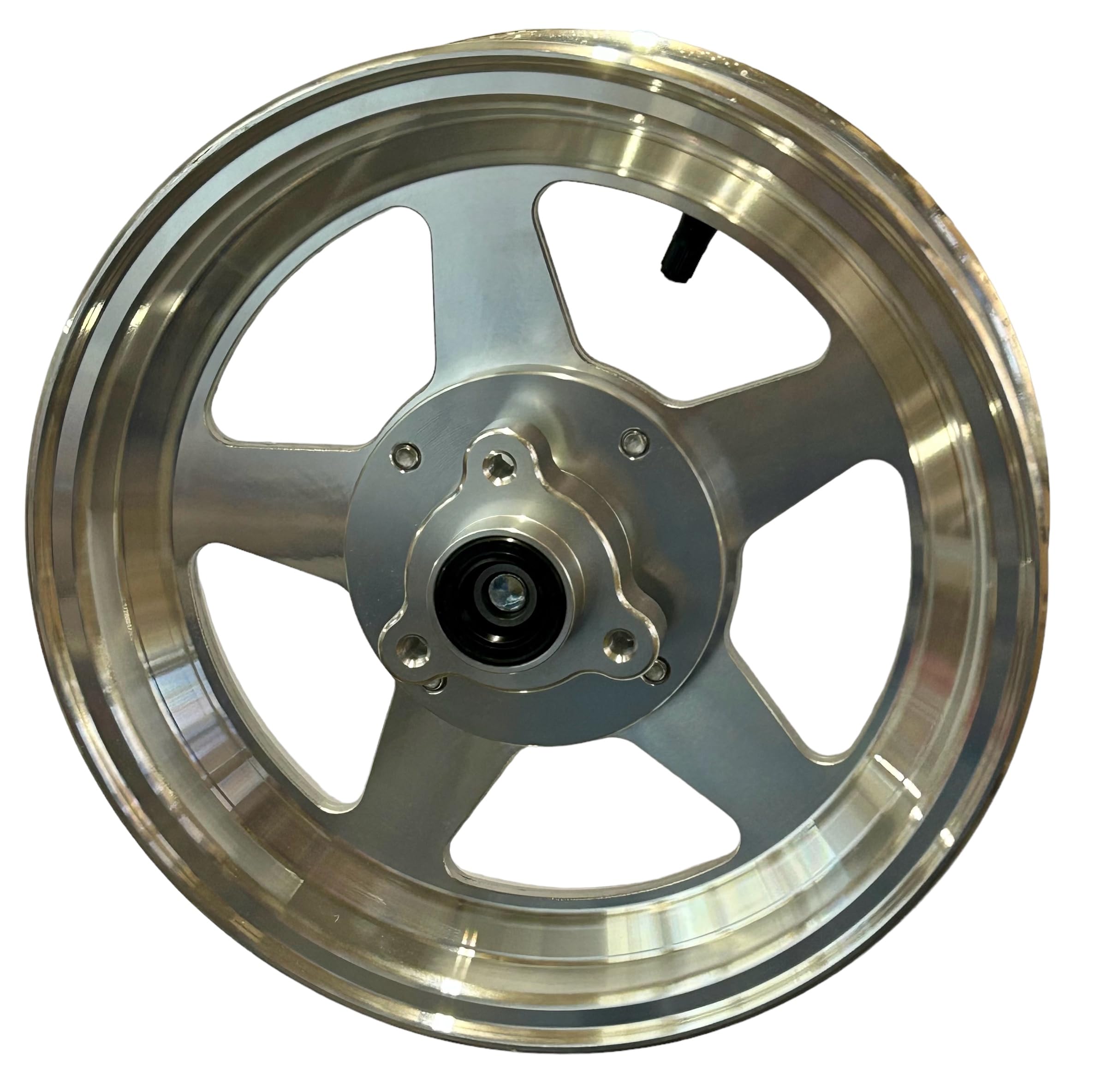 10 Inch Aluminum Mini Bike Wheel - Precision Machined for Smooth Ride - Perfect for Mini Bikes, Pocket Bikes, and DIY Motorcycle Projects