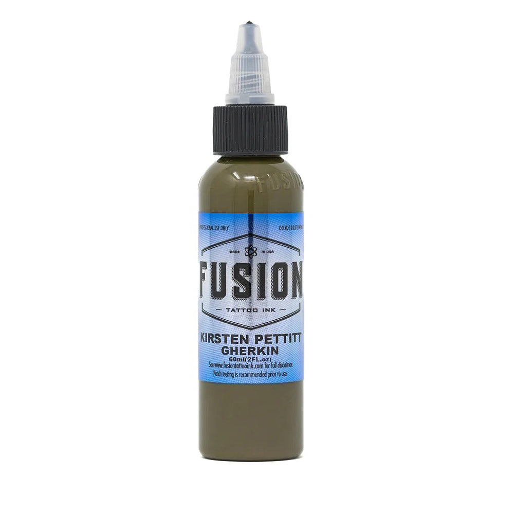 Premium Kirsten Pettitt Gherkin Fusion Tattoo Ink Set - Professional Tattoo Supplies for Artists - Choose Your Size - Perfect for Tattoo Studios & Body Art Enthusiasts