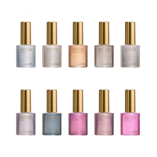 Apres Flash Glitter Gel Color Collection - Long-Lasting Nail Polish for Gel Manicures, Perfect for Parties & Special Occasions