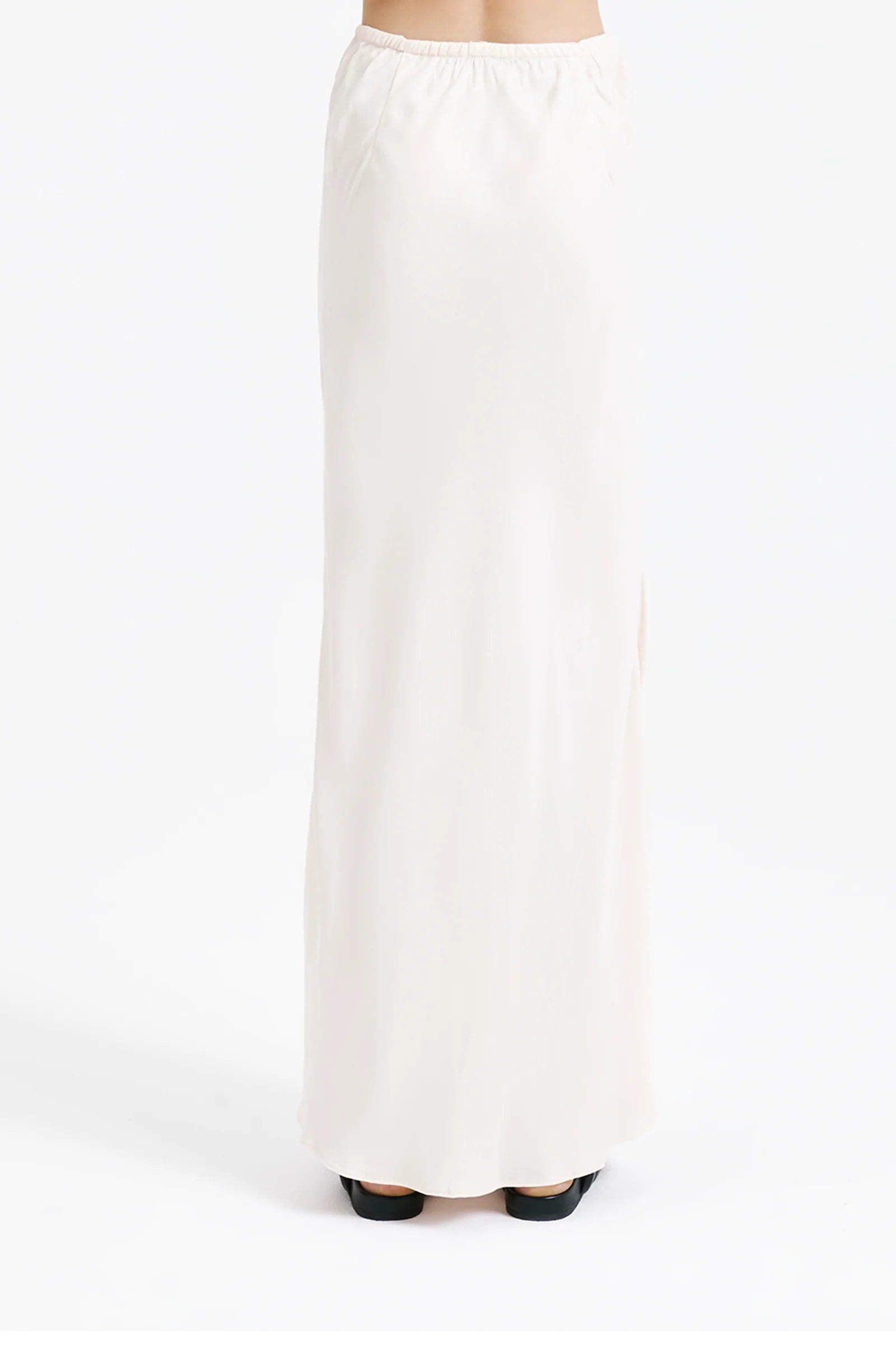 Ari Cupro Skirt - Soft Cloud Blue Midi Skirt for Women | Comfortable & Breathable | Perfect for Office, Date Night & Summer Outfits