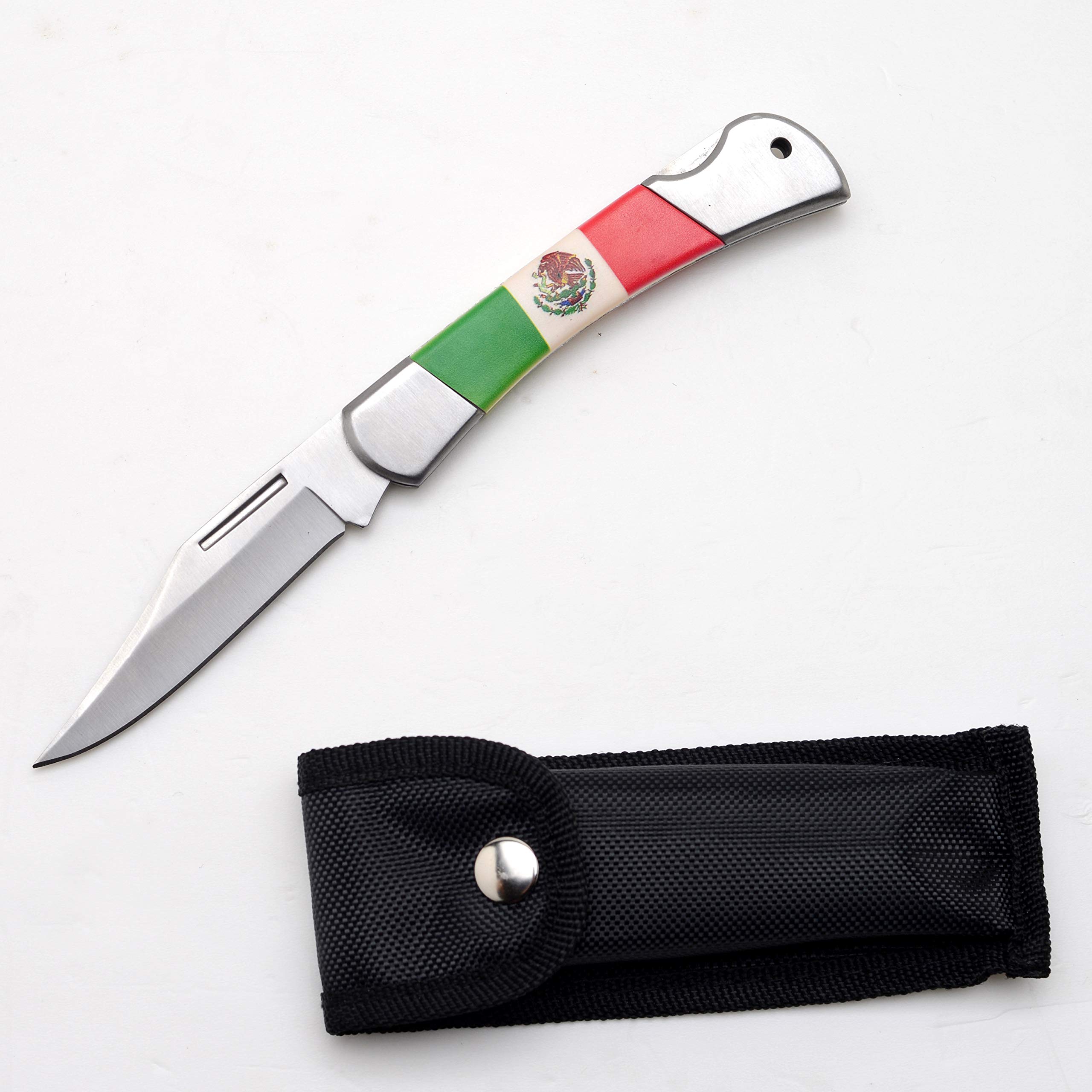 Premium Snake Eye Tactical Lockback Folding Pocket Knife - Durable Stainless Steel Blade, Ergonomic Handle for Outdoor & Survival Use - Perfect for Camping, Hiking, Hunting & EDC (Made in Mexico)