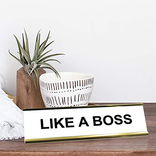 Funny Boss Desk Plate - Office Decor for Motivation