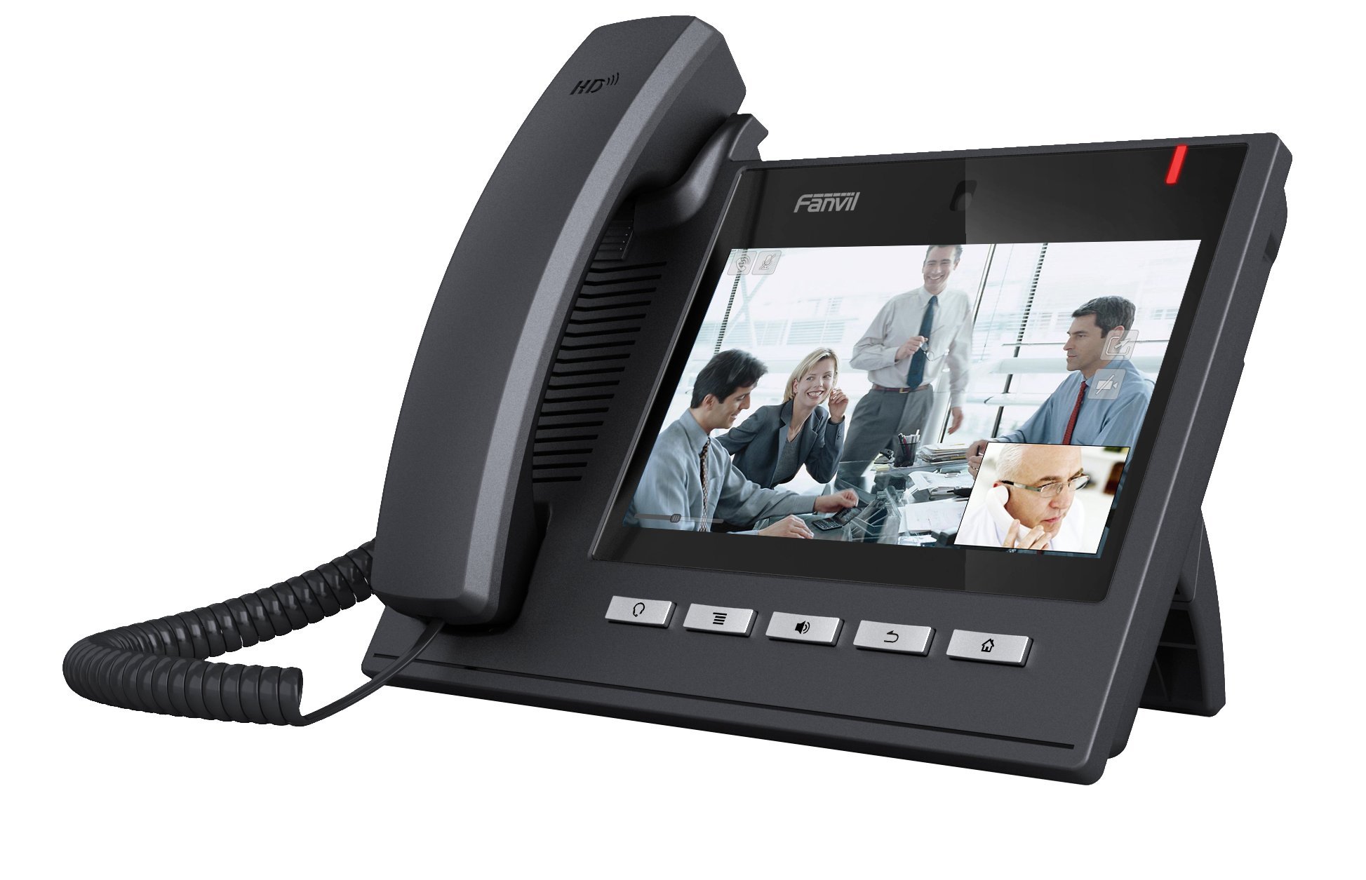 Fanvil C600 Enterprise Smart Video IP Phone with 7-inch Touchscreen, PoE Support, HD Audio - Ideal for Office, Conference Rooms & Remote Work