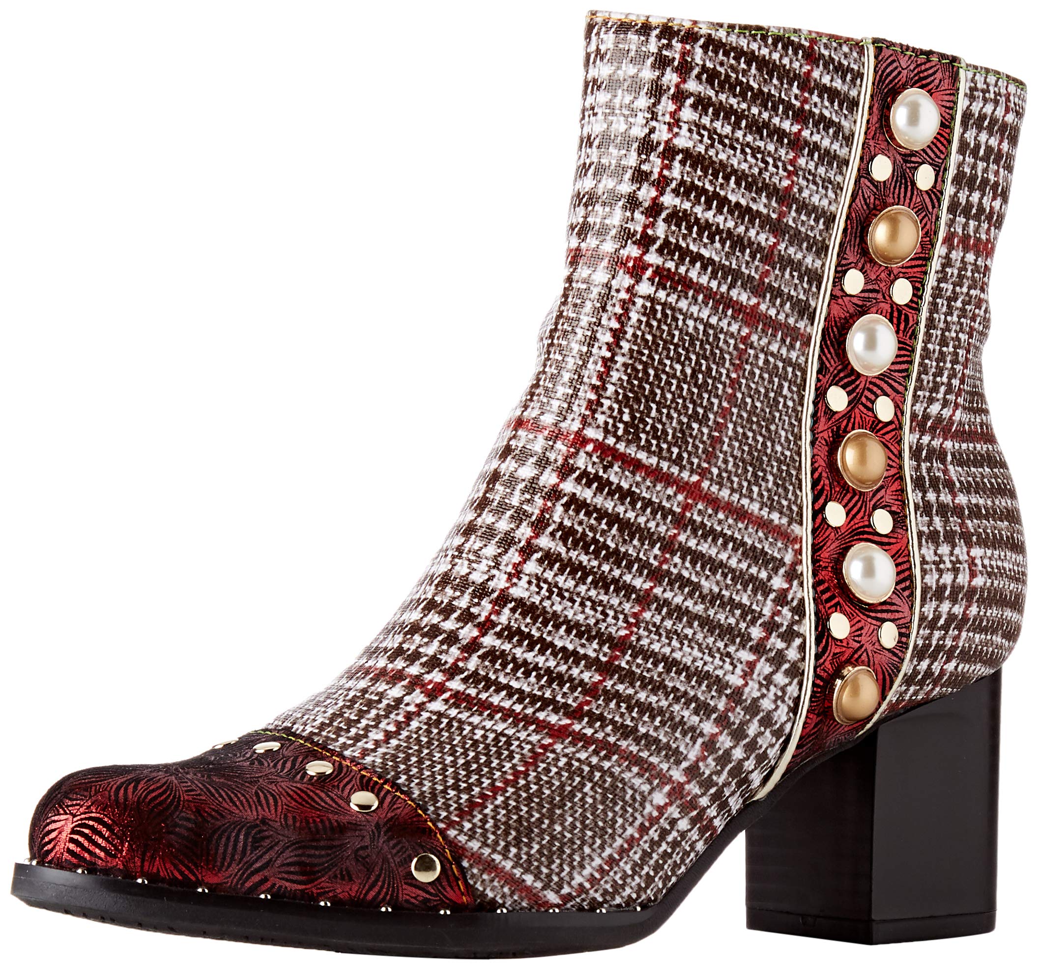 Laura Vita Women's Ankle Boots - Stylish Leather Mid Heel Booties for Fall & Winter | Comfortable Casual & Office Wear | Perfect for Work, Dating & Everyday Outfits