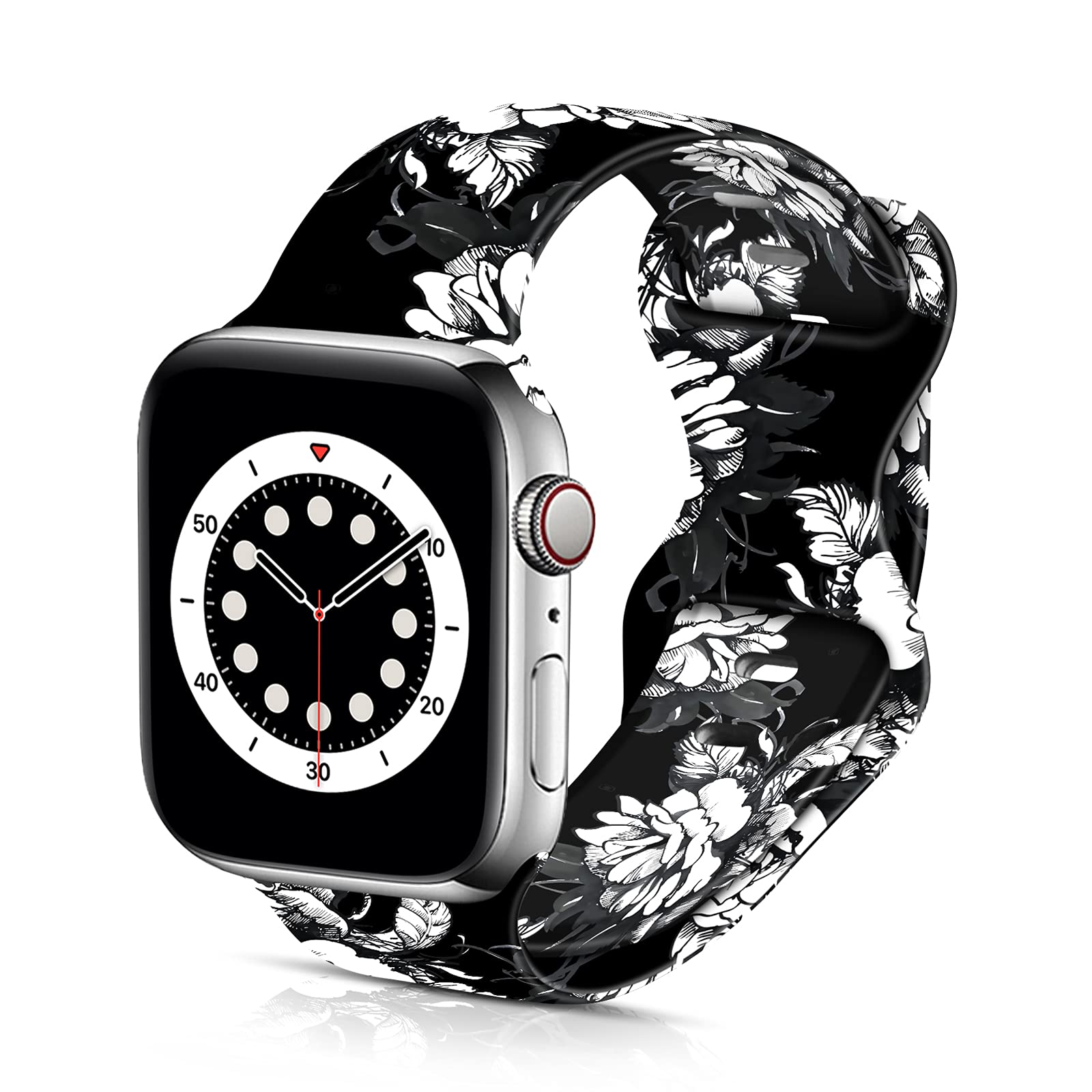 Soft Silicone Apple Watch Bands for 38mm/40mm/42mm/44mm - Sport Replacement Strap Compatible with iWatch Series 6/5/4/3/2/1/SE - Breathable & Comfortable for Men & Women - Perfect for Running, Gym & Daily Wear