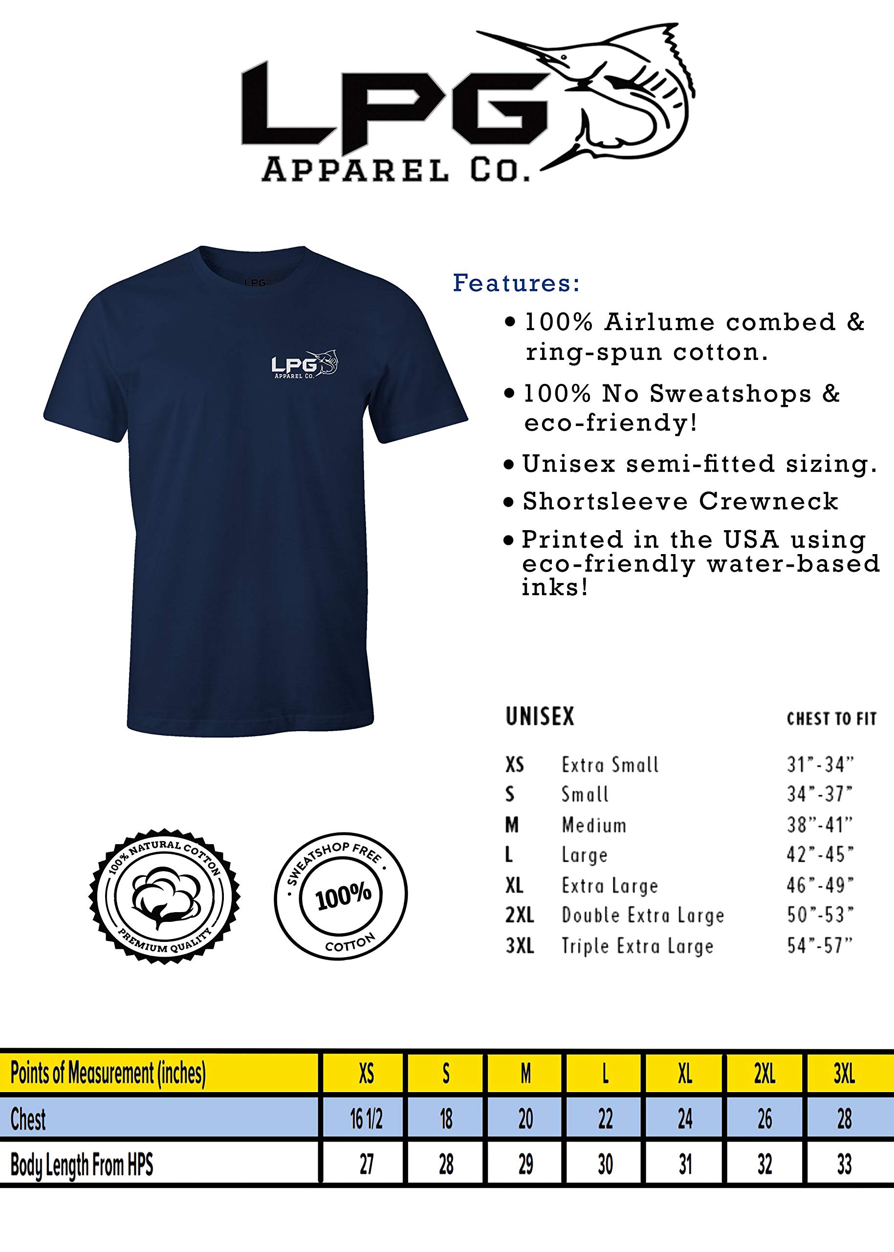 Patriotic USA Flag Fishing T-Shirt - Mahi, Tuna, Wahoo, Sailfish & Marlin Design - Perfect for Anglers & Fishing Enthusiasts