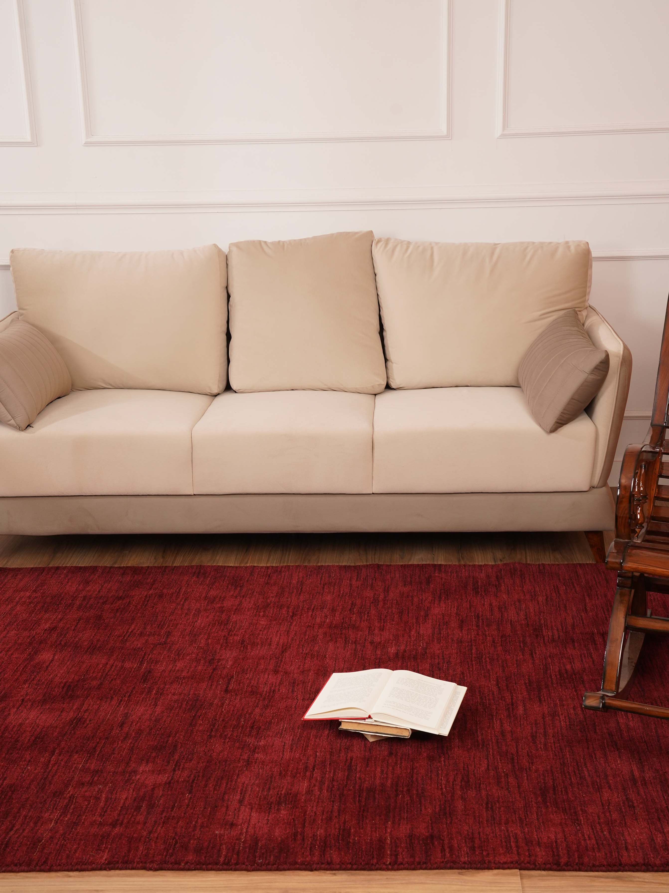 Silken Premium Hand Knotted Wool Rug - Luxurious Soft Persian Style Area Carpet for Living Room, Bedroom & Home Decor
