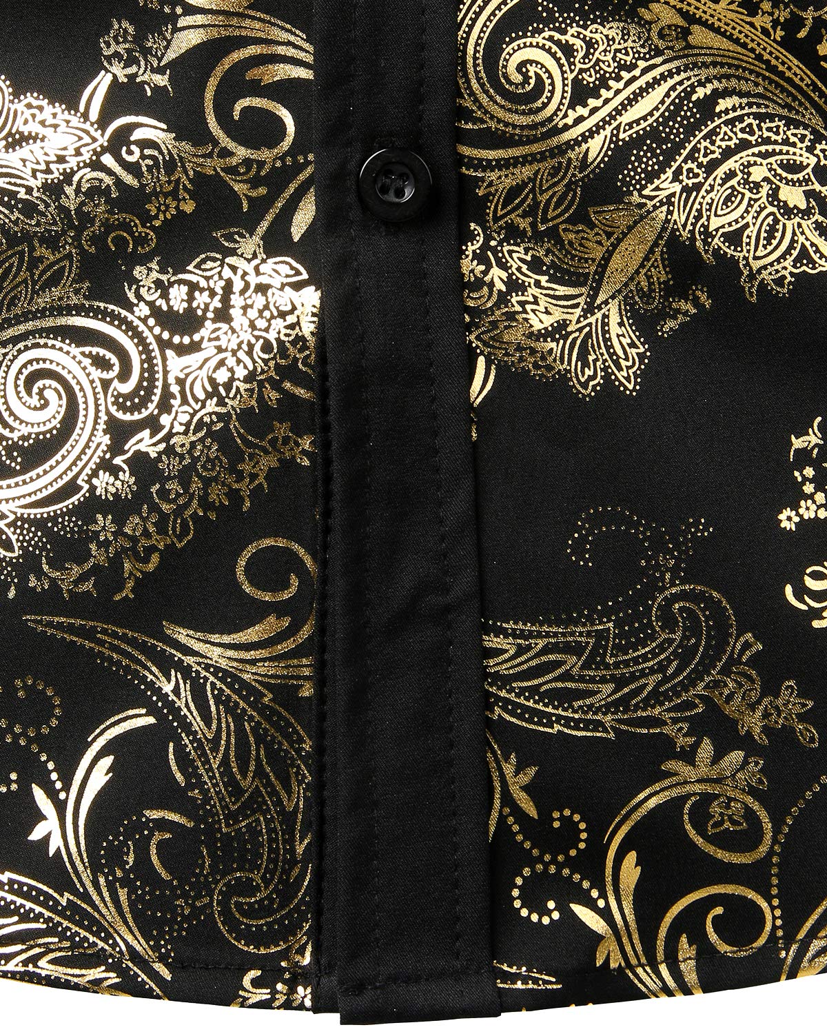 Luxury Men's Paisley Print Dress Shirt - Long Sleeve Casual Button Down Shirt for Business & Formal Wear | Office, Party & Wedding Attire