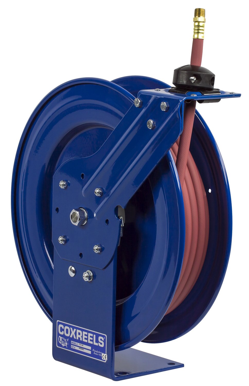 Coxreels P-LP-125 Retractable Air Water Hose Reel 25' 300 PSI - for Garage & Workshop Use