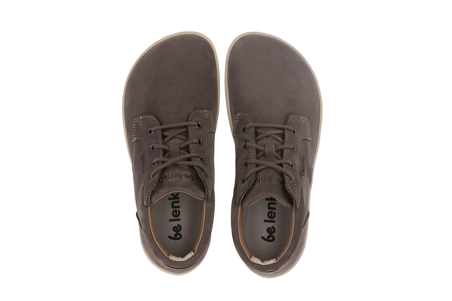 Barefoot Shoes Be Lenka Synergy - Unisex Chocolate & Beige Minimalist Footwear for Walking, Running & Everyday Comfort