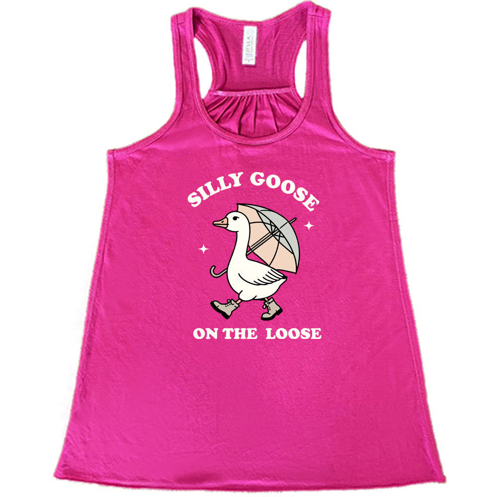 Funny Silly Goose On The Loose Graphic T-Shirt for Men & Women - Comfortable Cotton Tee for Casual Wear, Parties & Gag Gifts