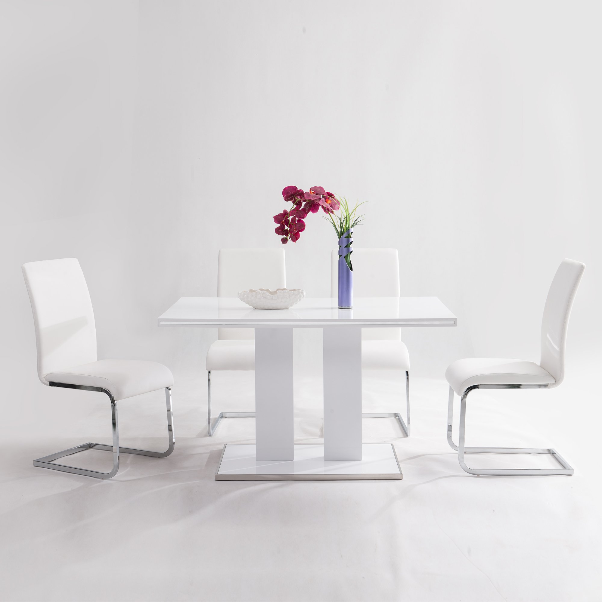 Todea 现代简约白色餐桌 - 适合小户型、餐厅、客厅的时尚用餐家具