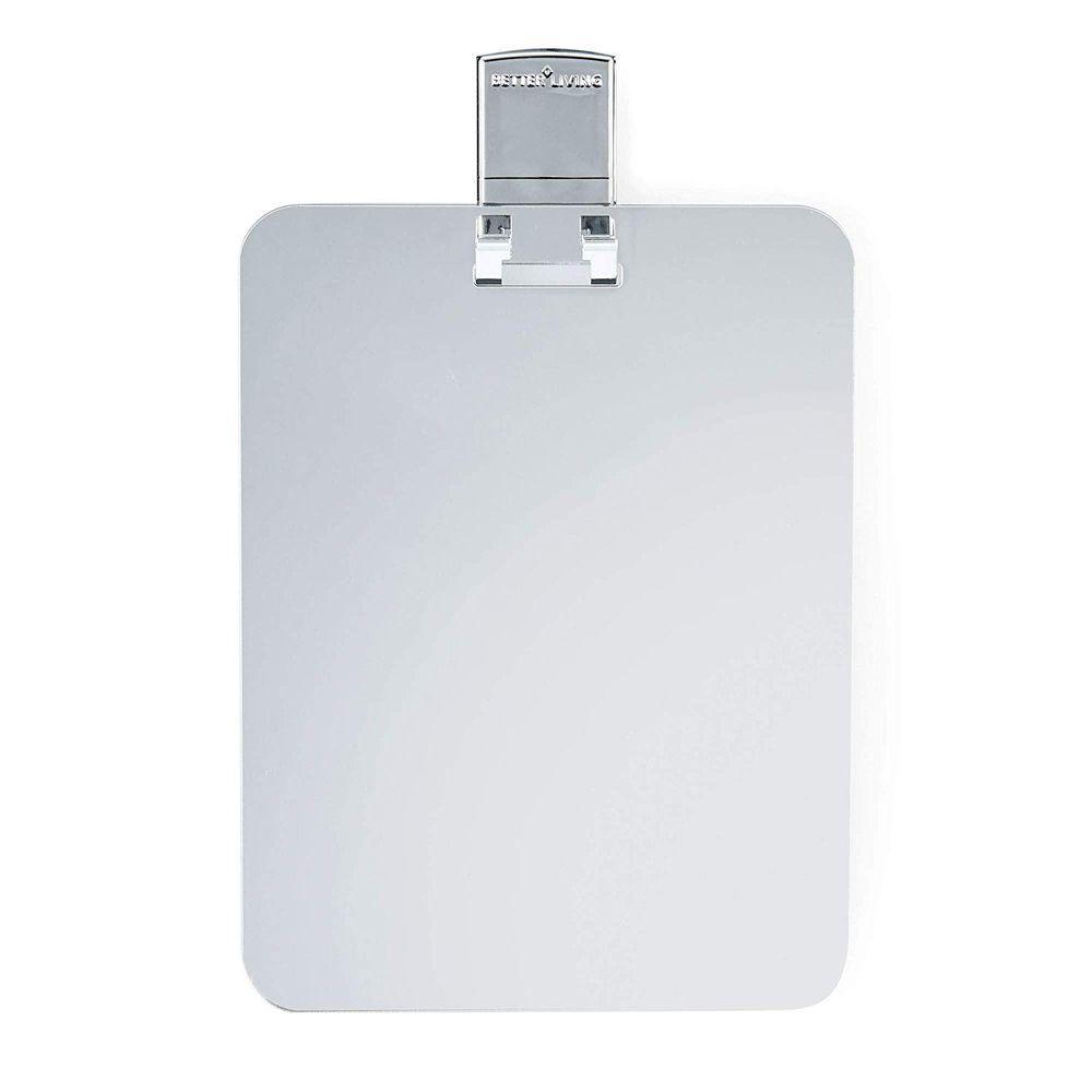 Fog-Free Shower Shaving Mirror with Razor Hook - Anti-Fog Bathroom Mirror for Men & Women - Perfect for Shaving, Makeup & Grooming in Shower or Bathroom