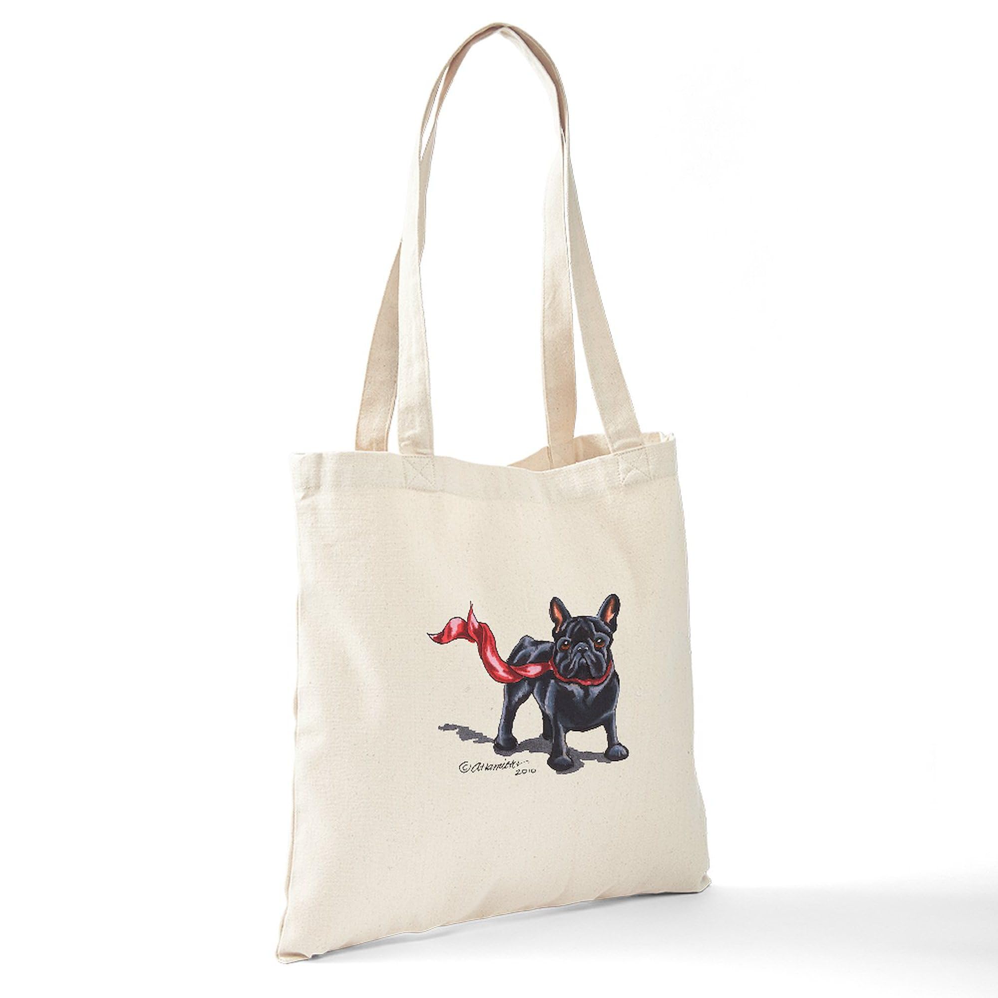 French Bulldog Lover Tote Bag - Eco-Friendly Natural Canvas Reusable Shopping Bag for Groceries, Beach & Daily Use | Cute Dog Gift Idea