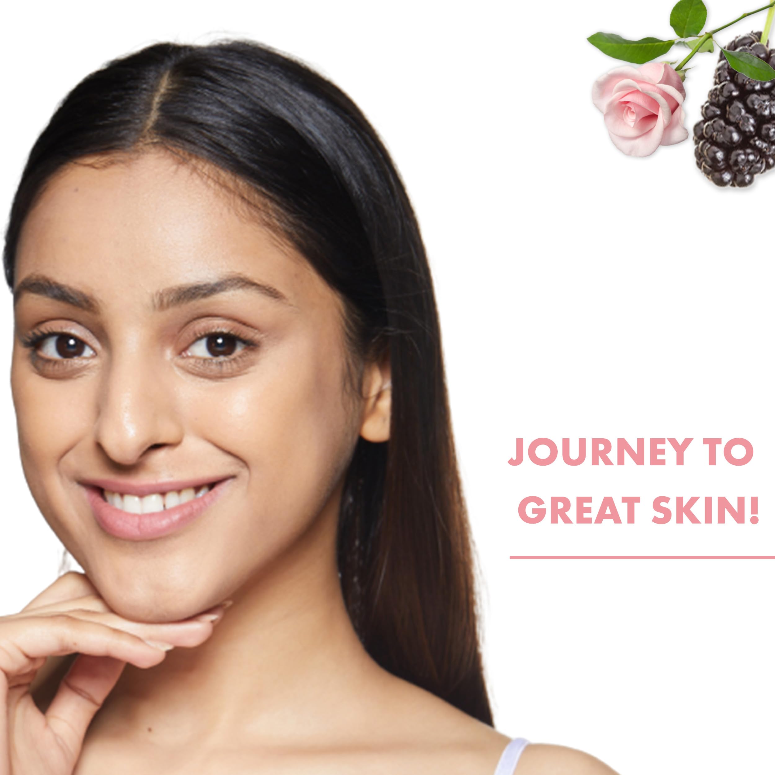 Good Vibes Rose & Mulberry Gel - 50g | Brightening & Hydrating Face Gel for Glowing Skin | Acne Treatment & Hair Loss Prevention | Vegan & Cruelty-Free | Perfect for Daily Skincare & Nighttime Routine
