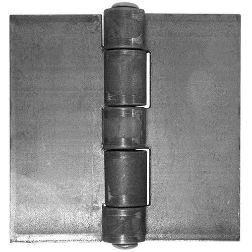 Heavy Duty Weld On Butt Hinges 4 Inch Square - Solid Steel Hinge Outlet - 2 Pack for Doors, Gates & Metal Fabrication Projects