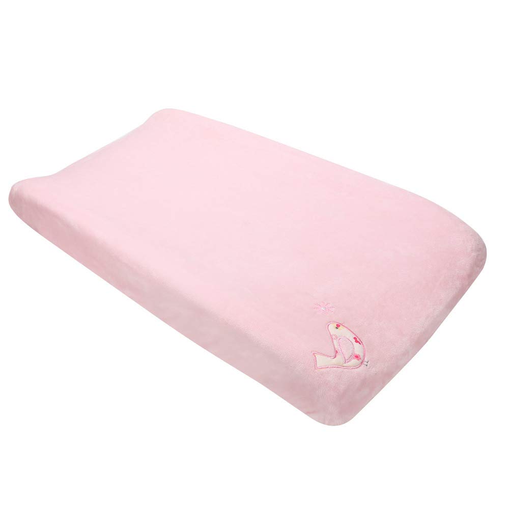 5-Piece Pink Butterfly Embroidery Nursery Crib Bedding Set for Baby Girls - 1 Quilt, 1 Fitted Sheet, 1 Skirt, 1 Window Valance, 1 Changing Pad Cover - Perfect for Nursery Decor, Baby Showers & Newborn Gifts