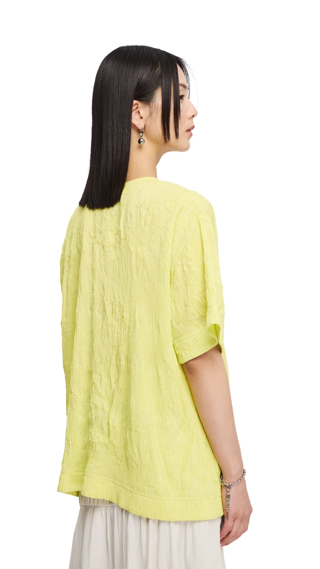 Ultra Large Pleated T-Shirt for Women - Oversized Comfort Fit Casual Top for Everyday Wear | Perfect for Lounge, Streetwear & Layering